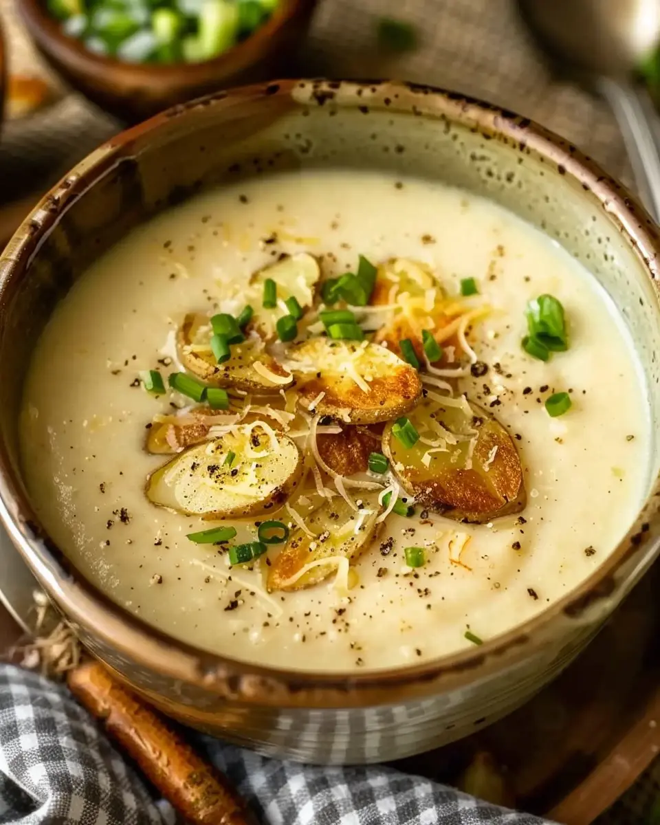 Creamy Potato Soup with Turkey Bacon for Cozy Evenings