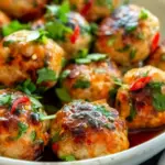 Easy Thai Baked Chicken Meatballs