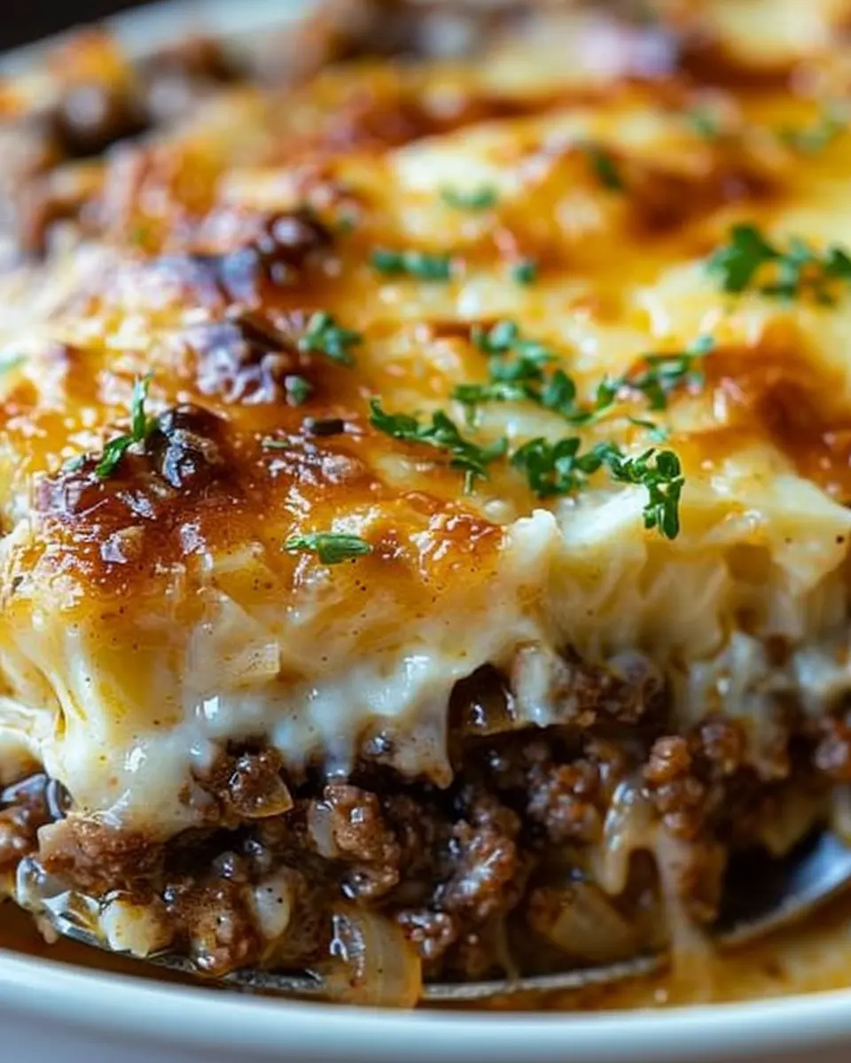 French Onion Ground Beef Casserole: Easy Comfort Food Delight