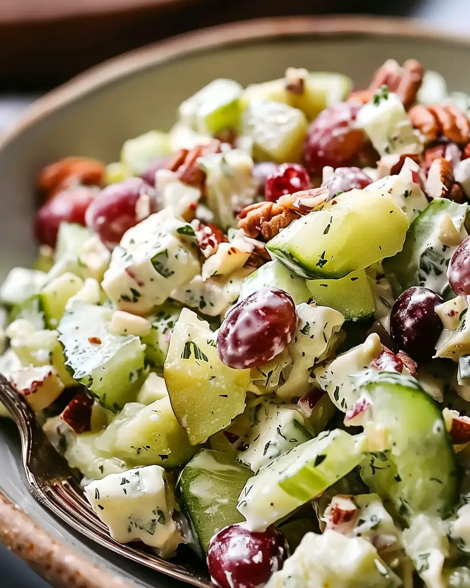 Waldorf Salad Delight: A Healthy Twist with Turkey Bacon and Chicken Ham