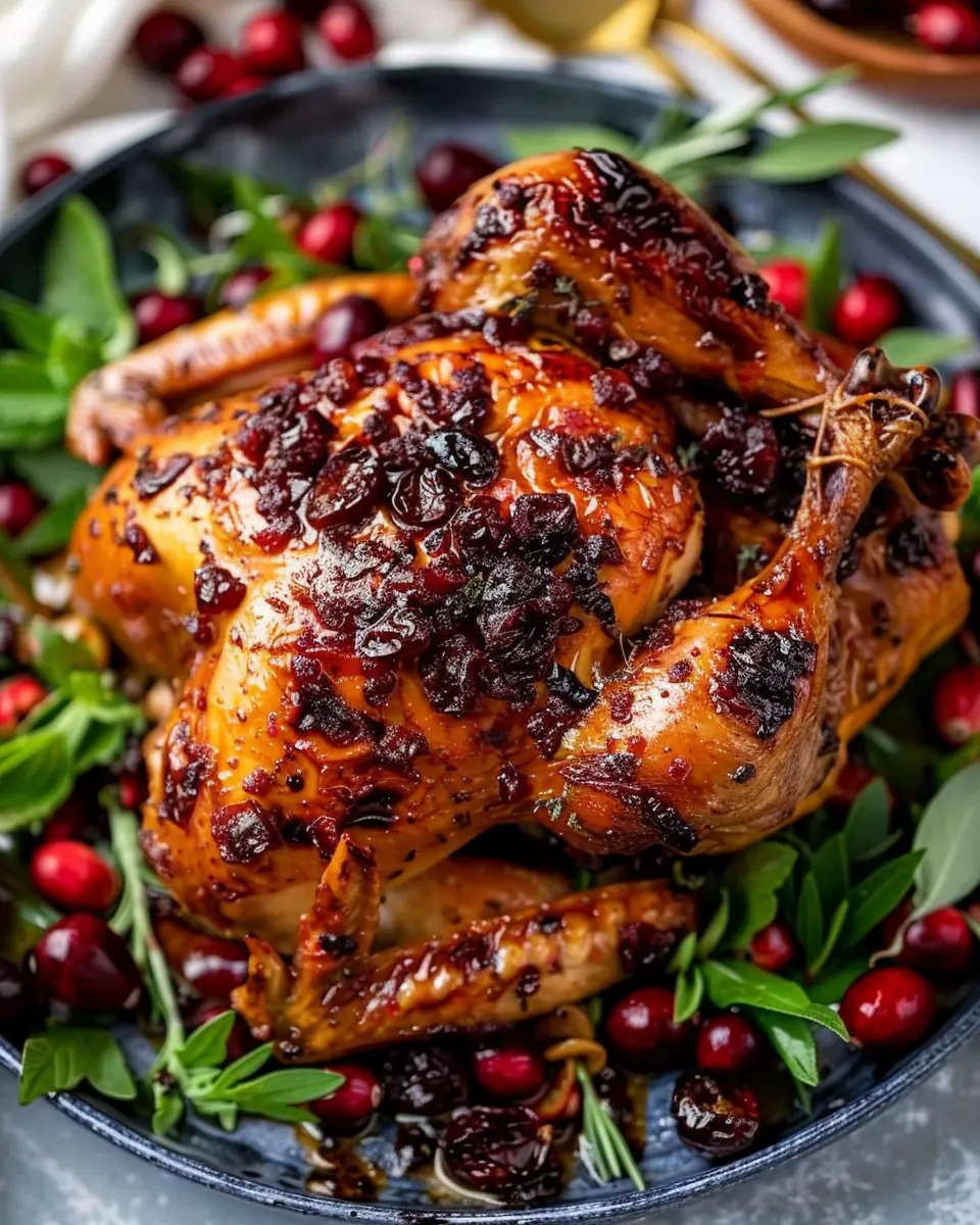 Maple Cranberry Roast Chicken: Juicy Comfort for Family Dinners
