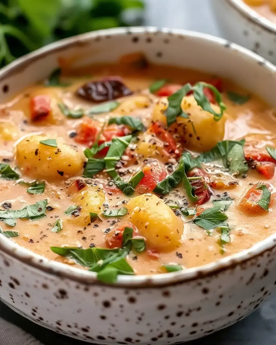 Mouthwatering Sun Dried Tomato Gnocchi Soup for Cozy Nights