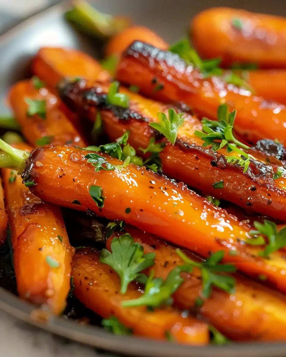Crispy Maple Glazed Carrots with Turkey Bacon Delight
