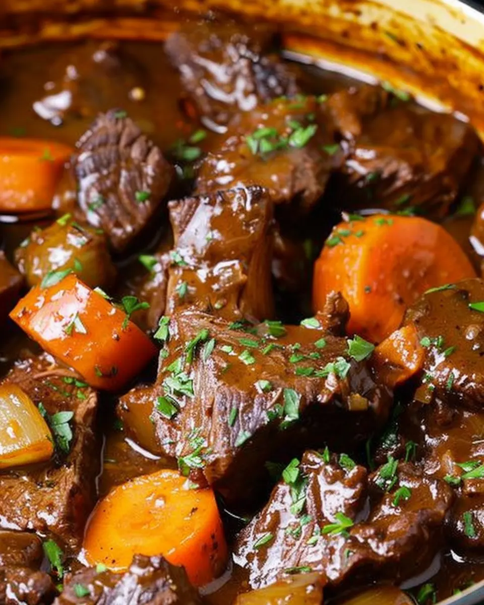 copycat anthony bourdains beef bourguignon with turkey bacon twist