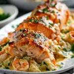 Crab and Shrimp Stuffed Salmon