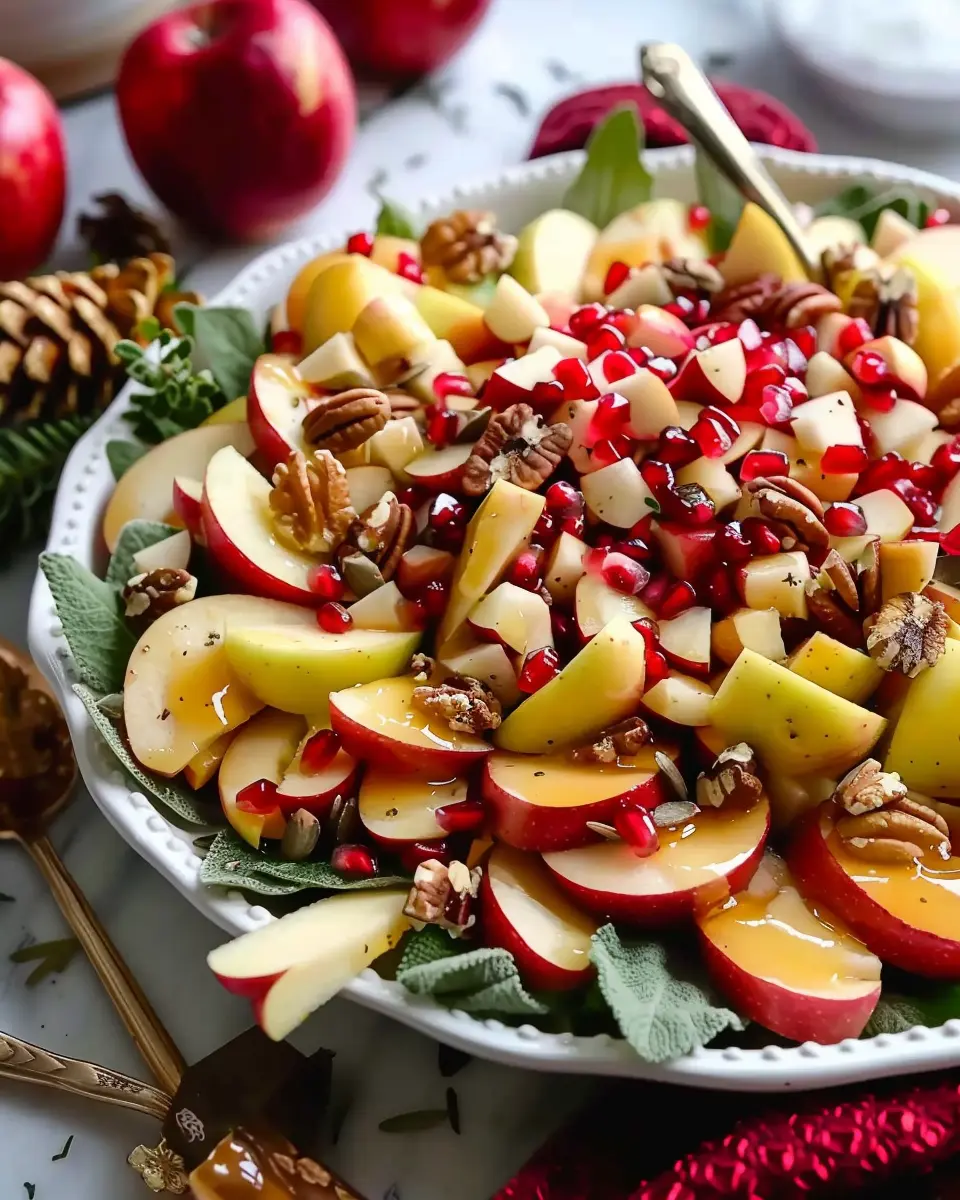 Sweet Christmas Apple Salad: A Festive &amp; Nutritious Delight