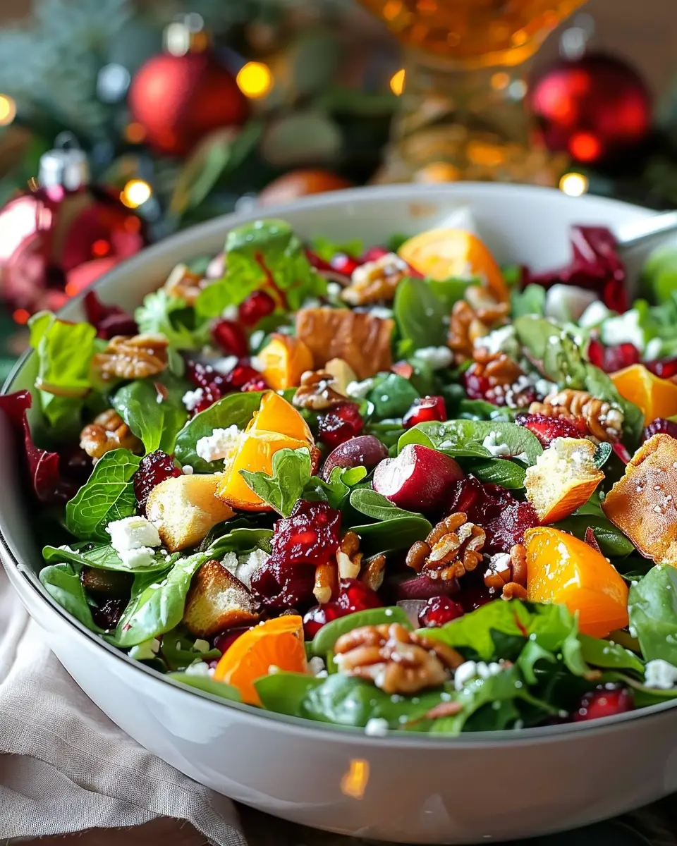 Christmas Salad: A Festive and Healthy Delight with Turkey Bacon