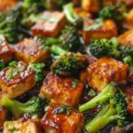 One-Pan Tofu and Broccoli