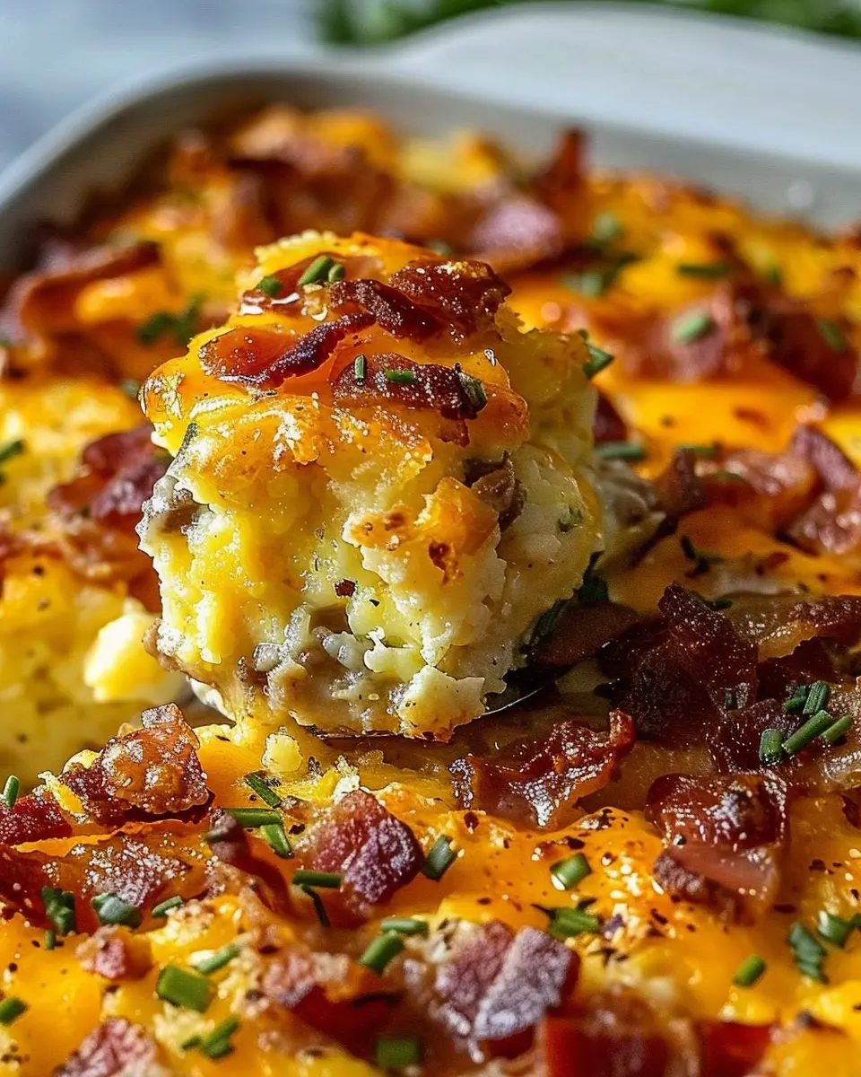 Crack Breakfast Casserole: Indulgent Turkey Bacon & Chicken Ham Delight