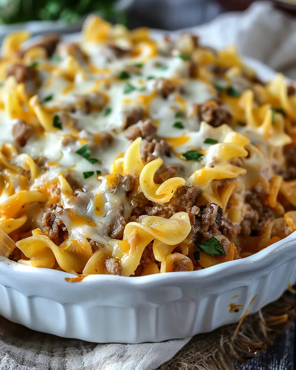 Sour Cream Beef Noodle Casserole: A Cozy and Indulgent Delight