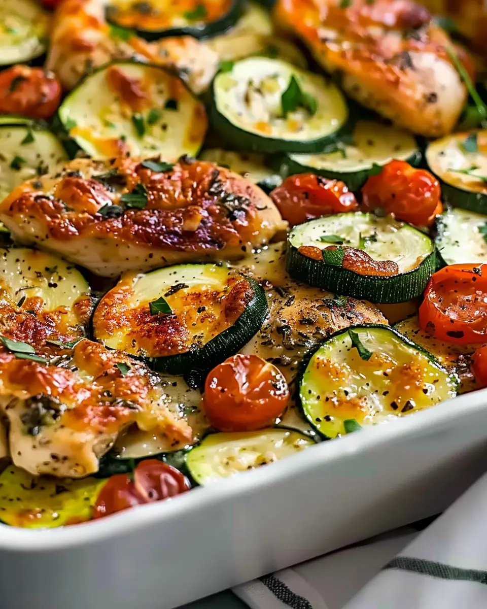 Mediterranean Chicken Zucchini Bake: Easy and Flavorful Delight