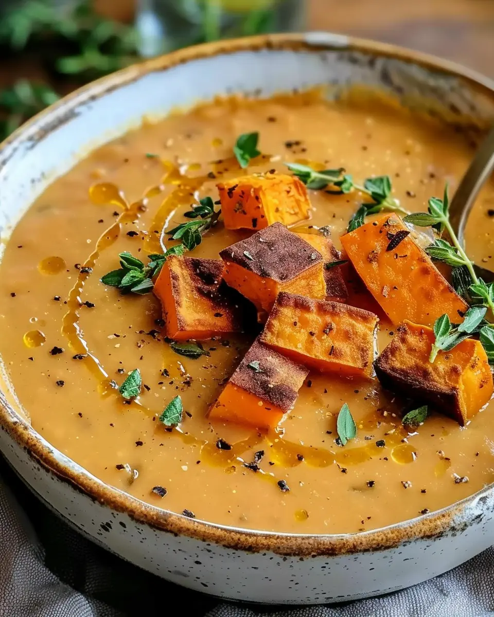 Roasted Italian Sweet Potato Soup: A Cozy, Healthy Delight