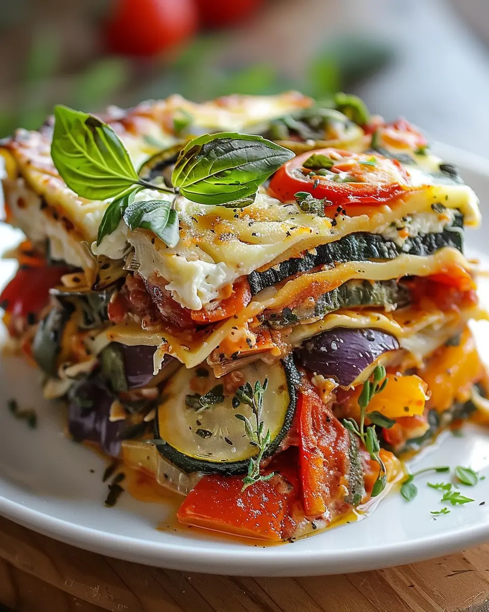 Layered Mediterranean Vegetable Lasagna: A Healthy Delight for All