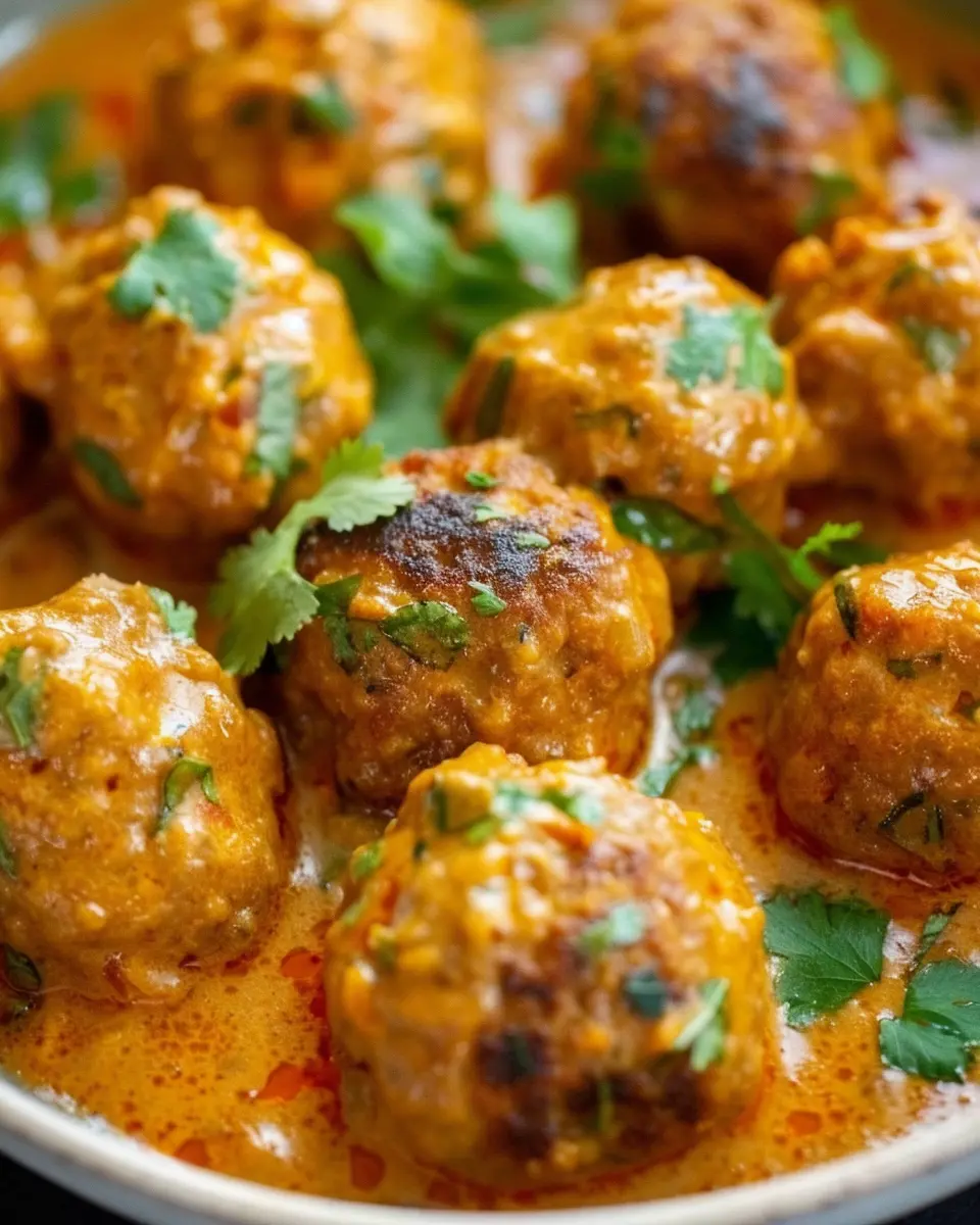 Creamy Coconut Curry Meatballs: A Cozy, Indulgent Delight