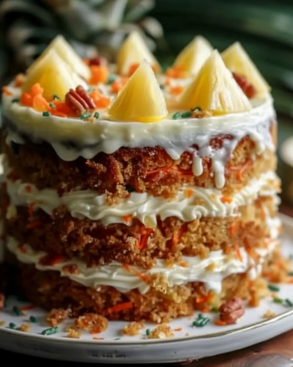 Christmas Hawaiian Carrot Pineapple Cake: The Best Holiday Treat