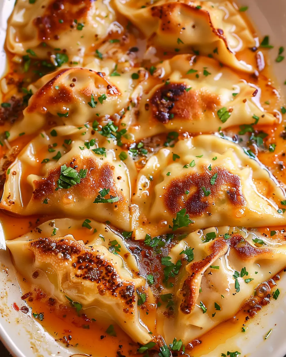 One Pan Baked Dumplings: Easy Delight with Turkey Bacon and Chicken Ham