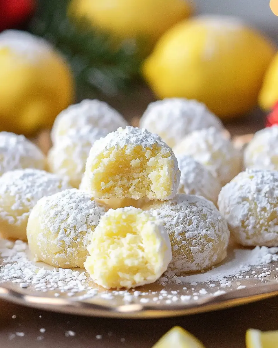 Lemon Cream Snowball Cookies: Easy Recipe for a Fresh Treat