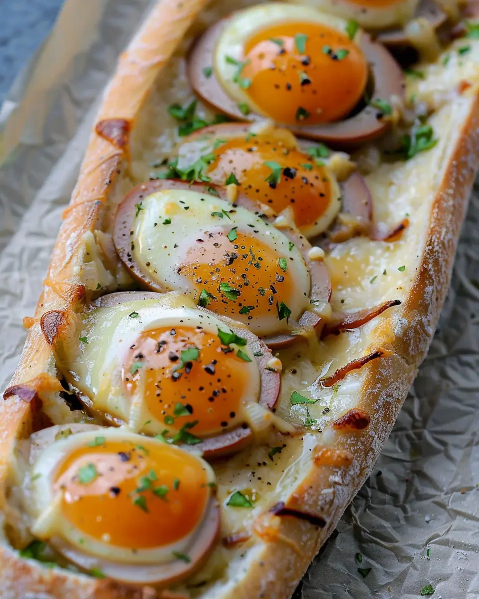 Baked Egg Boats: Easy Turkey Bacon & Chicken Ham Delight