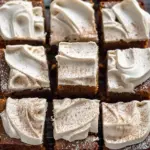 Frosted Gingerbread Brownies