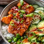 Honey Sriracha Salmon Bowls
