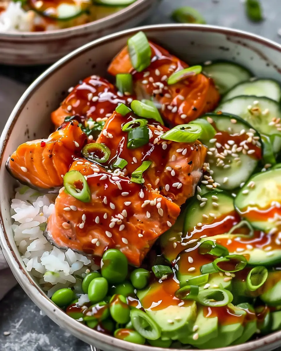 Honey Sriracha Salmon Bowls: Easy, Flavorful Weeknight Delight