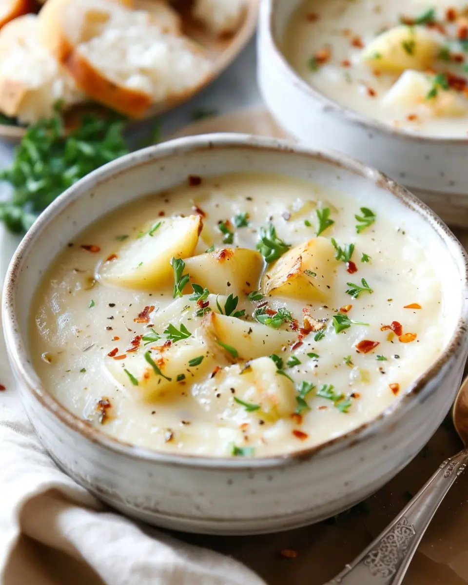 The Best Potato Soup Recipe with Turkey Bacon and Chicken Ham