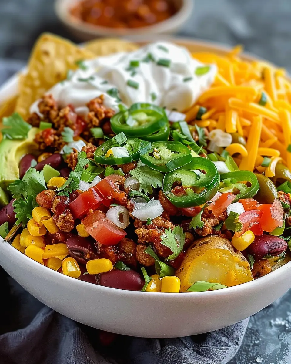 Loaded Potato Taco Bowl: Indulgent Comfort Food Made Easy