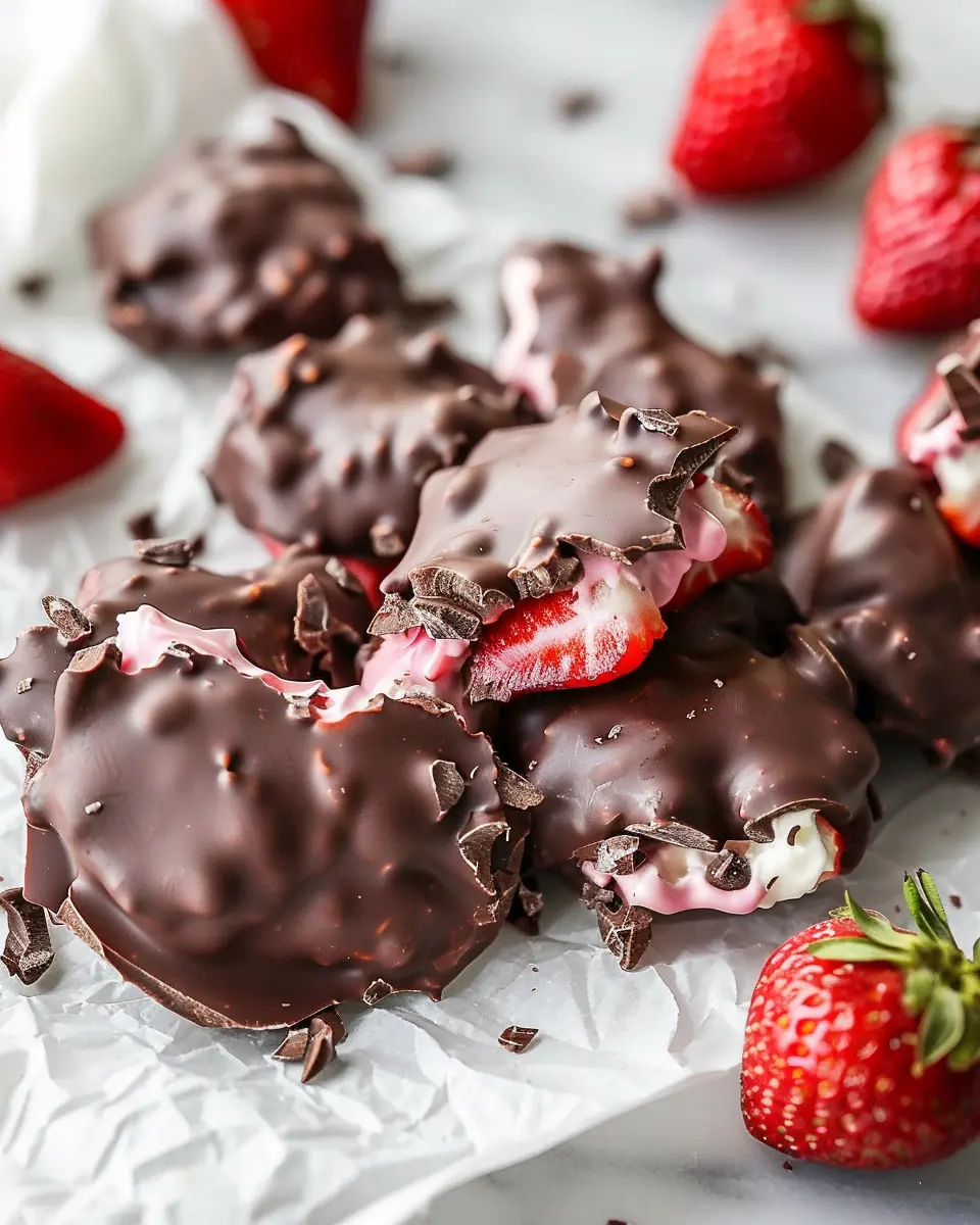 Chocolate Strawberry Yogurt Clusters: Easy Indulgence at Home