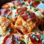 Bubble Up Biscuit Pizza Casserole