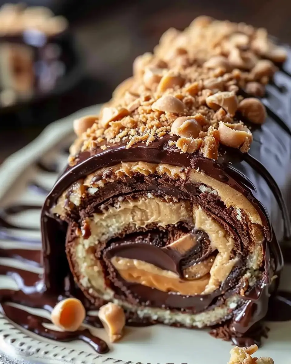 Irresistible Peanut Butter Cup Chocolate Roll: An Indulgent Treat