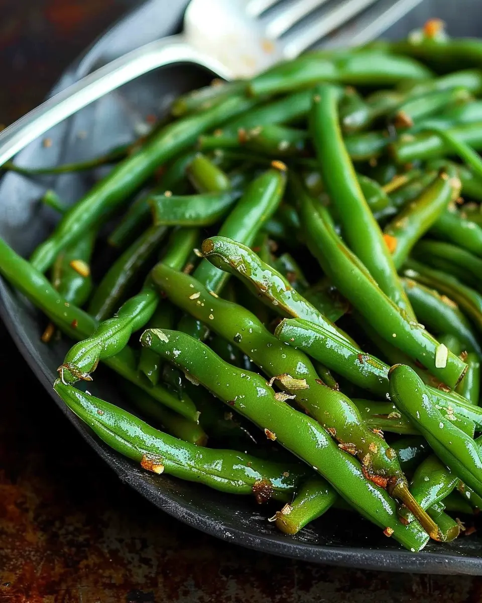 Chinese green beans made easy: A delicious twist with turkey bacon