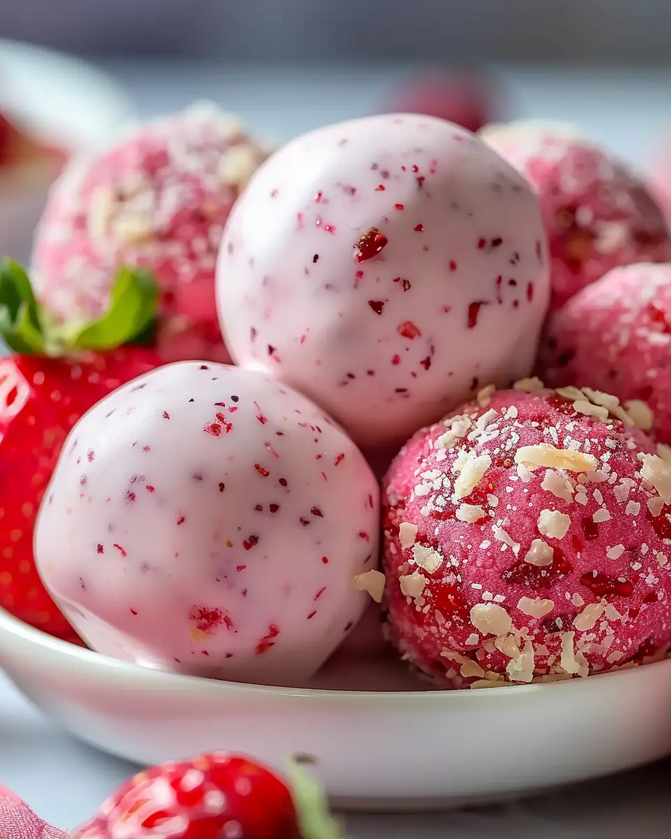 Strawberry Cheesecake Protein Balls: Easy Guilt-Free Treats