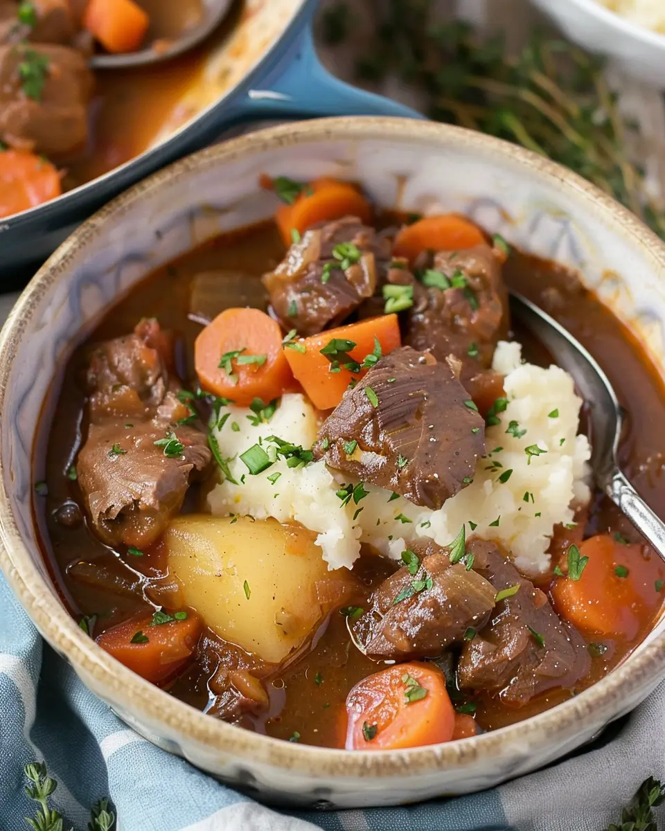 Irish Stew: Easy, Hearty Comfort with Turkey Bacon and Chicken Ham