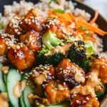 Crispy Bang Bang Salmon Bites Bowls