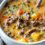 Easy Cheeseburger Soup Recipe