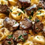 Cracked Garlic Steak Tortellini