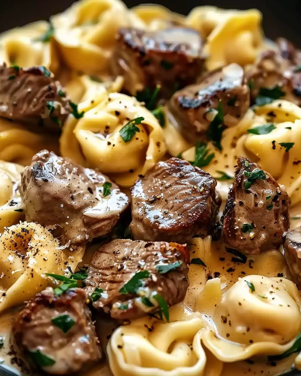 Cracked Garlic Steak Tortellini: A Juicy Family Favorite Recipe
