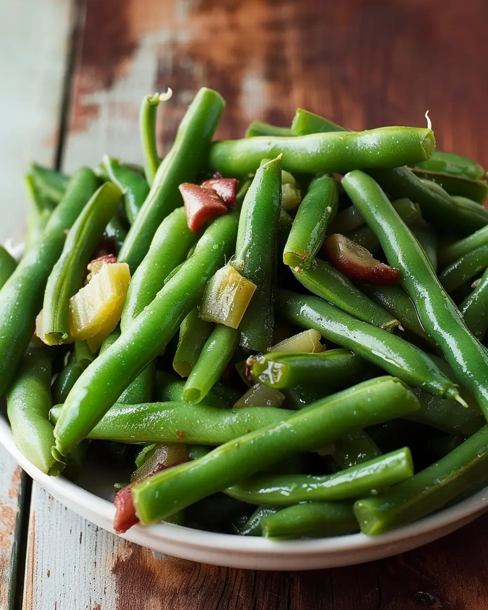 Southern Green Beans with Turkey Bacon: A Savory Delight for All