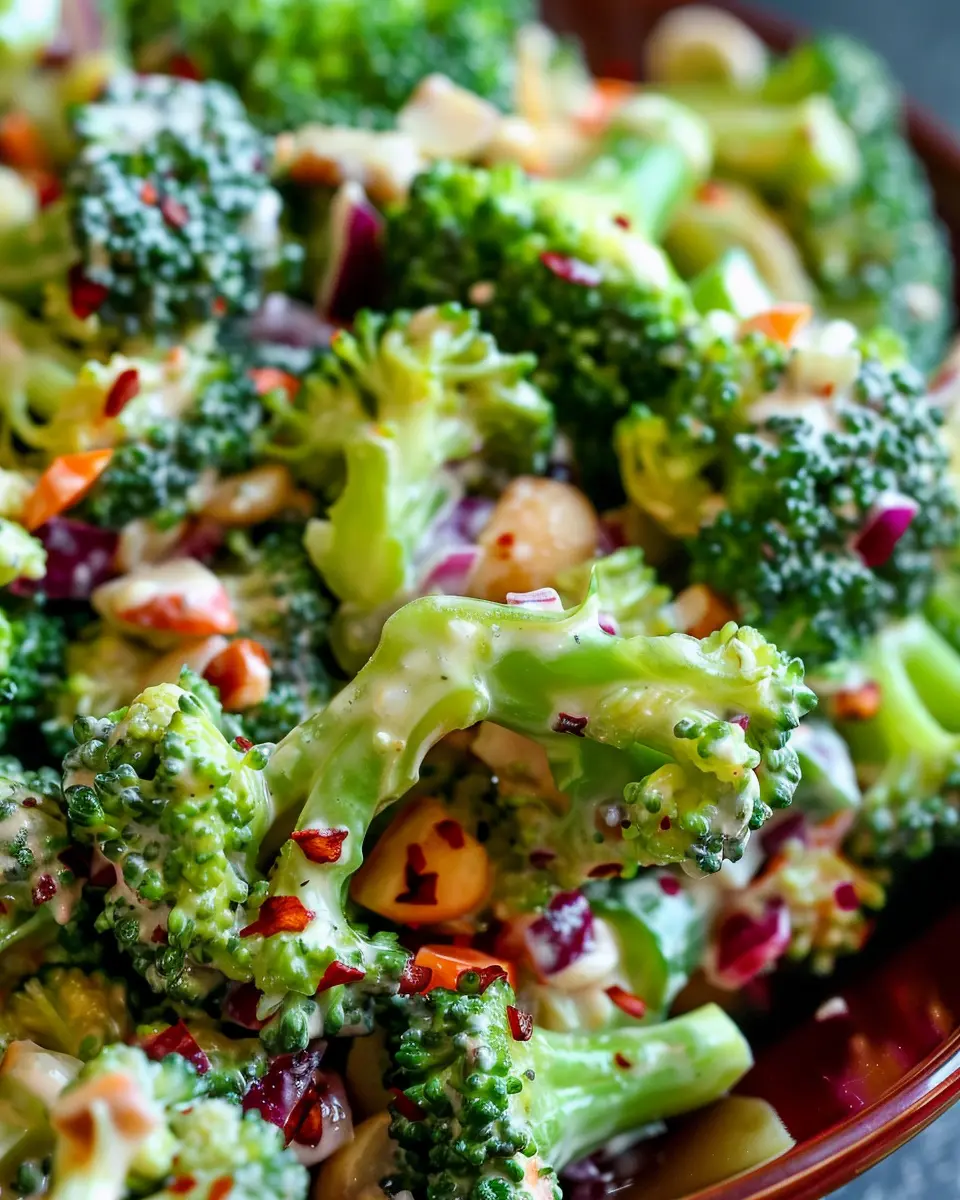 Broccoli Salad Delight: Easy Recipe with Turkey Bacon &amp; Chicken Ham