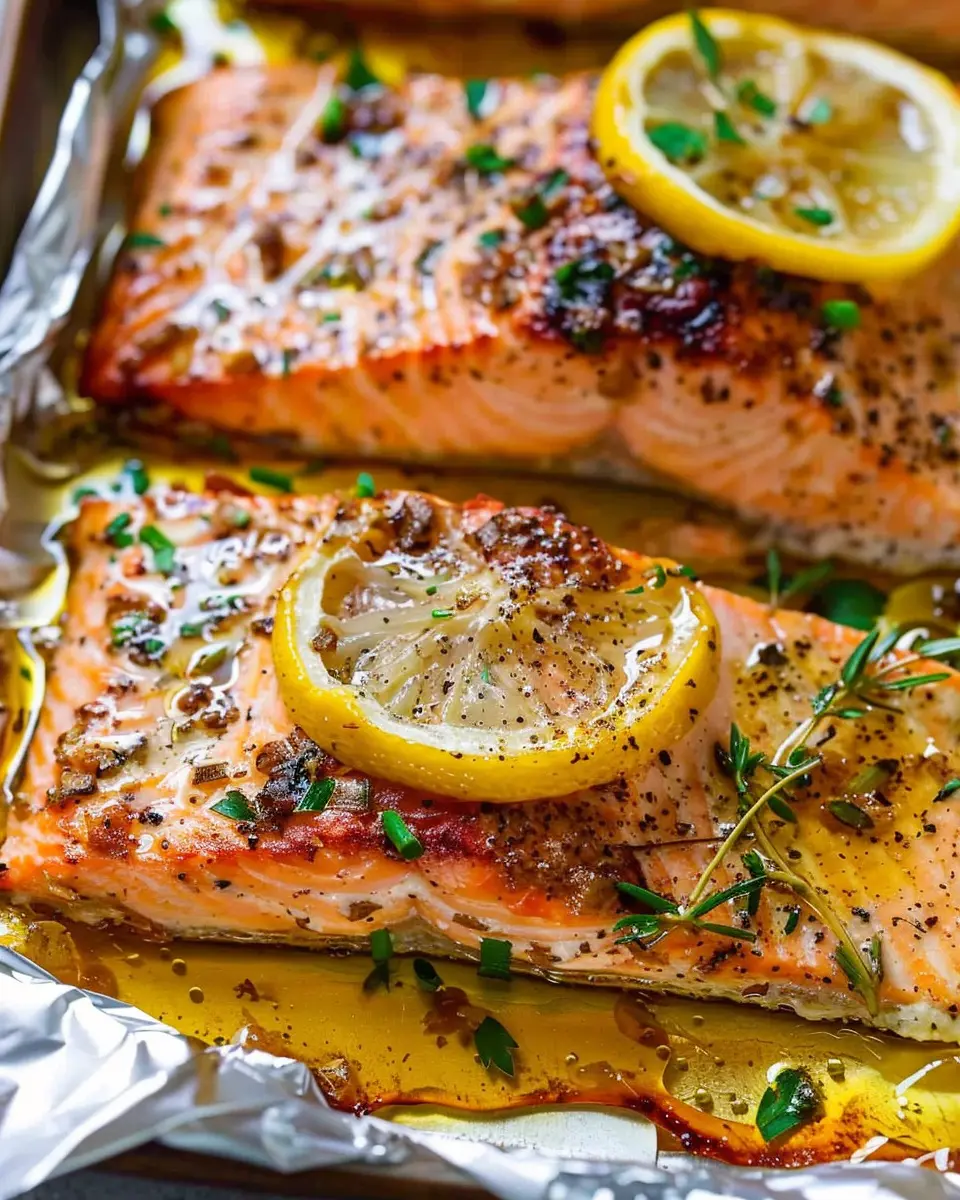 Sheet Pan Lemon Garlic Butter Salmon: Easy, Healthy Weeknight Dinner