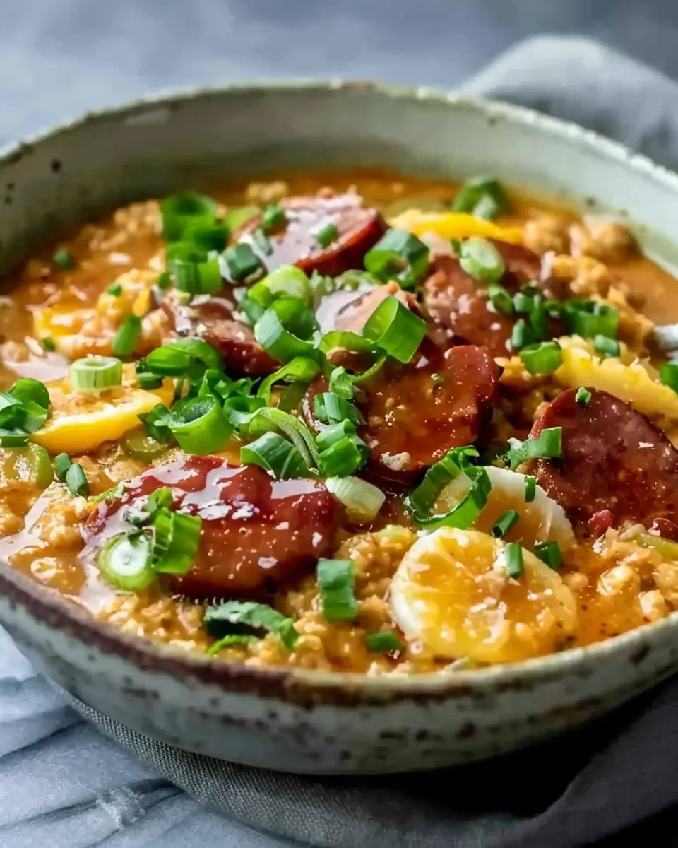 Satsuma Breakfast Gumbo: Indulgent Turkey Bacon and Chicken Ham Delight
