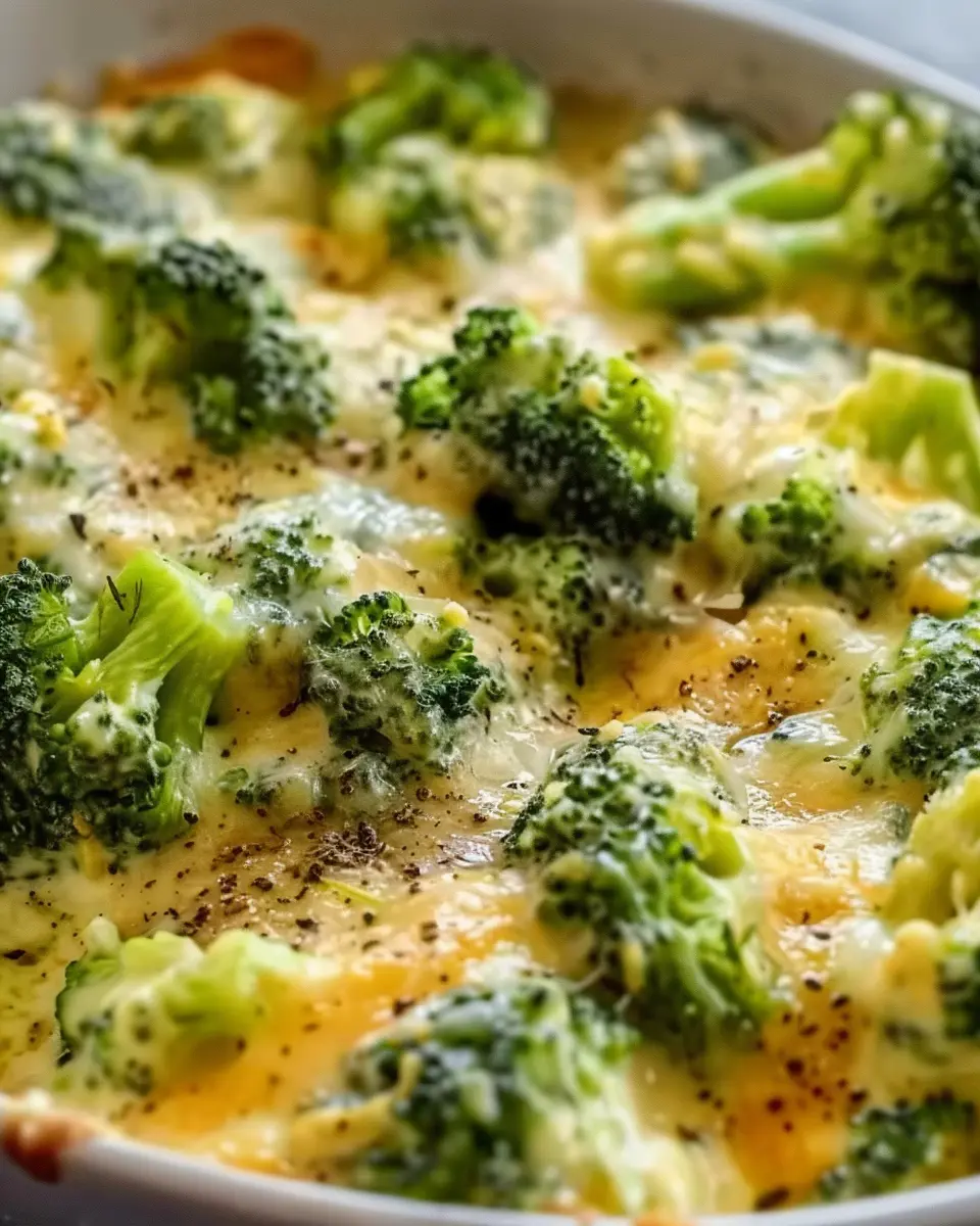 Cheesy Broccoli Delight with Turkey Bacon and Chicken Ham