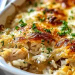 French Onion Chicken Rice Casserole