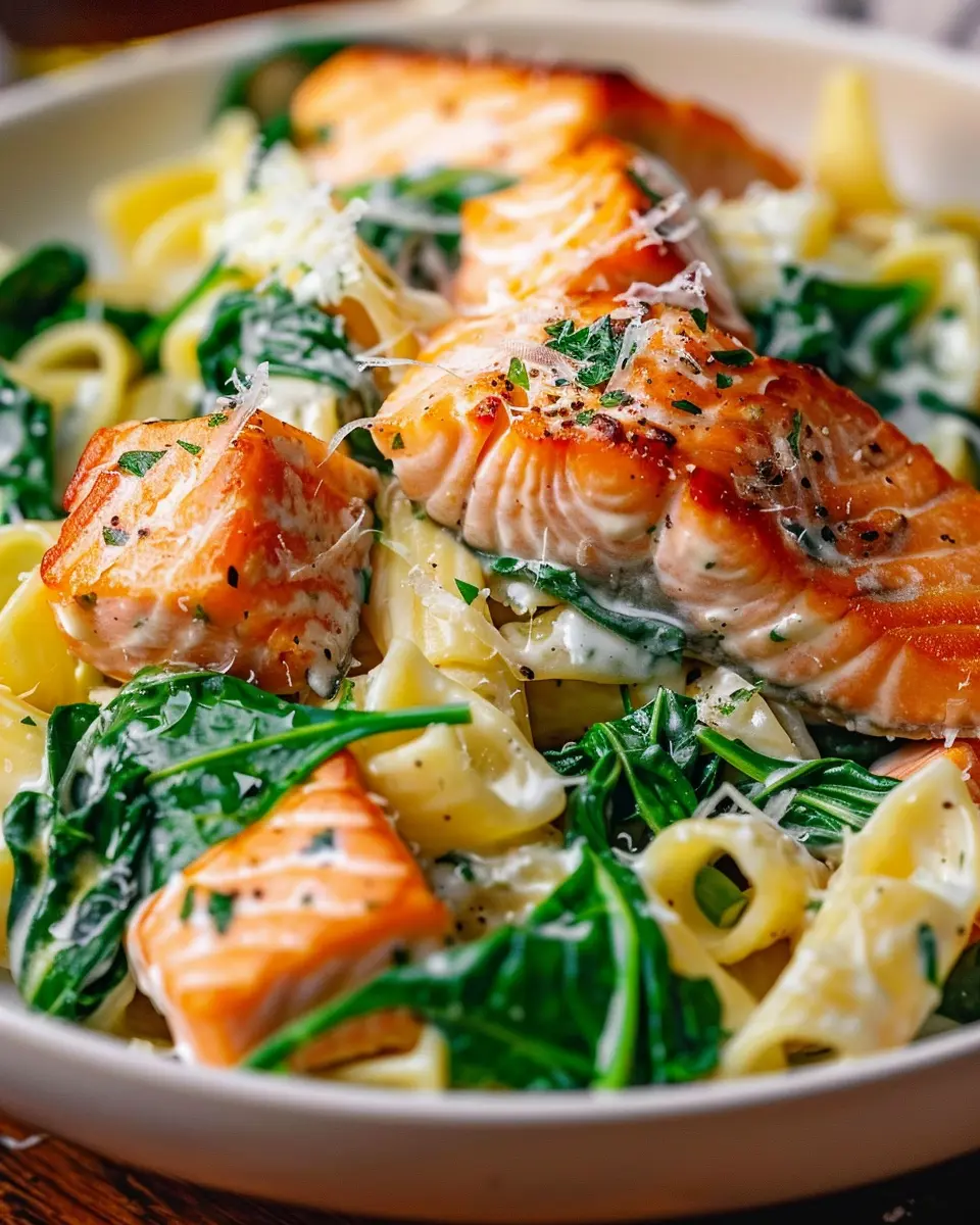Salmon Spinach Pasta Dish: A Deliciously Easy Weeknight Recipe