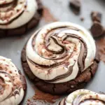 Chocolate Marshmallow Swirl Cookies