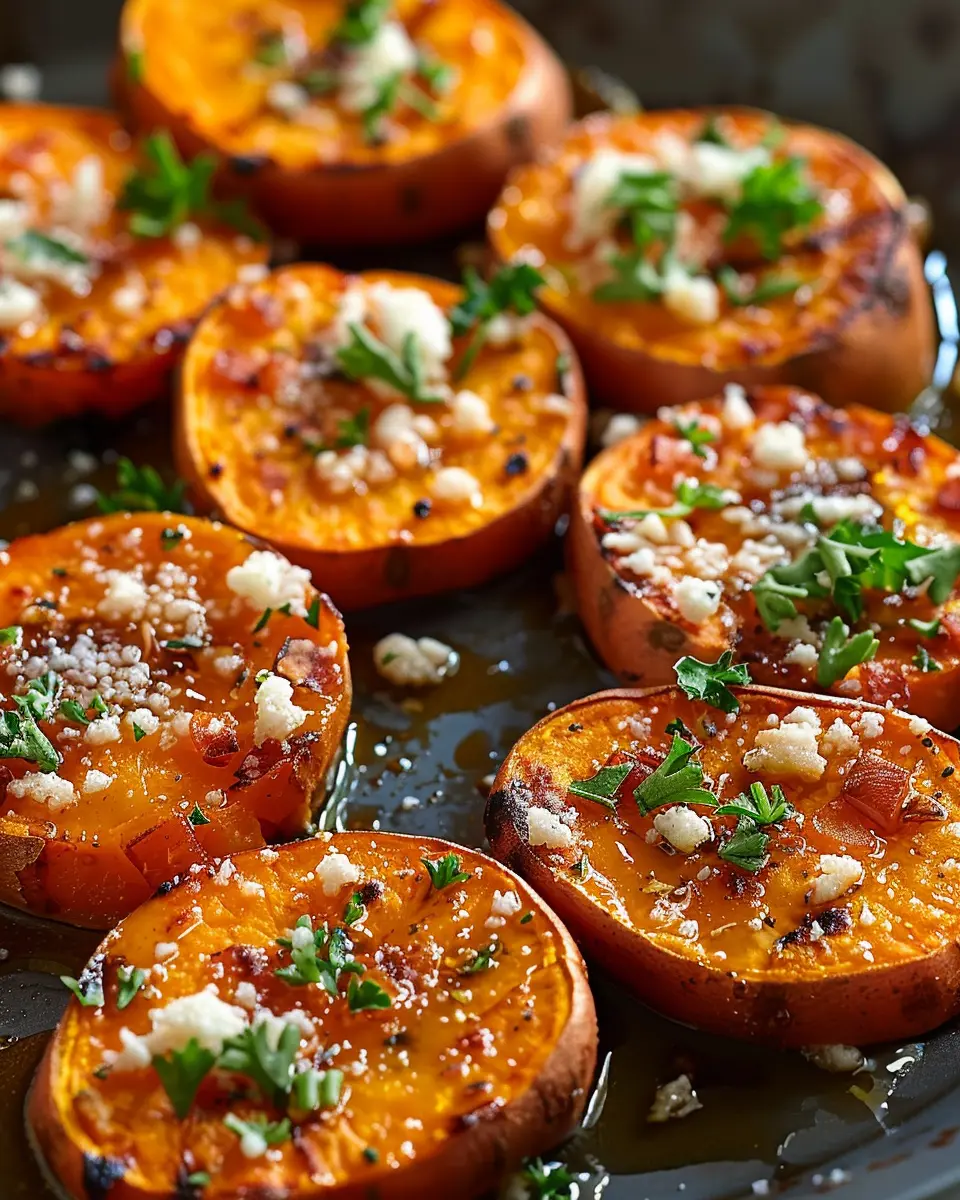 Roasted Sweet Potato Rounds with Turkey Bacon: Easy and Delicious
