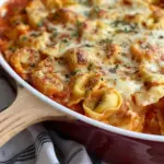 Cheesy Baked Tortellini Casserole