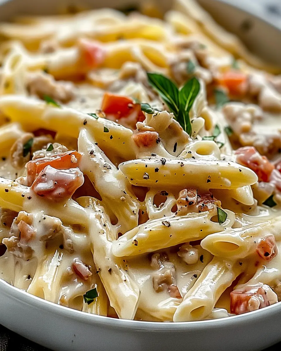 Creamy Rotel Pasta with Turkey Bacon: A Quick and Indulgent Delight
