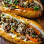 Ground Beef Philly Cheesesteaks