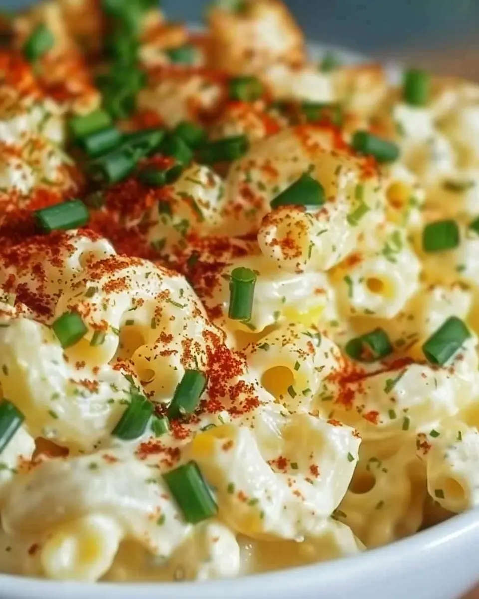 Deviled Egg Macaroni Salad: Best Recipe with Turkey Bacon and Chicken Ham